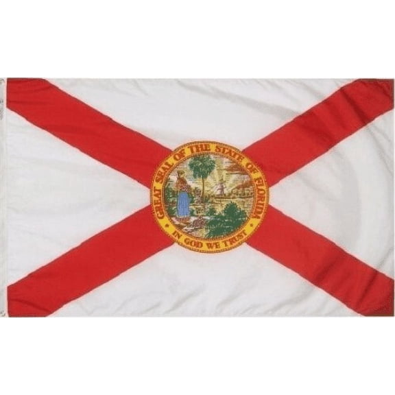 Florida Flag 4x6 Foot Flag Banner (Heavy Duty 150D Super Polyester)