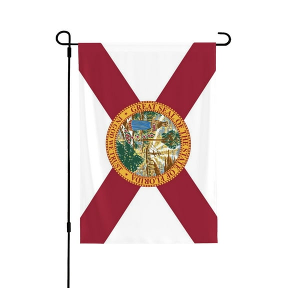 Florida Flag House Flag Double Side Garden Flag For Outside Room House Yard Indoor 28" X 40"
