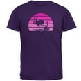 thumbnail image 1 of Florida Flamingo Retro Sunset Mens T Shirt Purple 2XL, 1 of 1