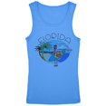 thumbnail image 1 of Florida Flamingo Summer Beach Youth Girls Tank Top Carolina Blue YSM, 1 of 1
