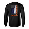 thumbnail image 1 of Florida Football Team Color Blue & Orange American Flag Unisex Long Sleeve T-shirt Graphic Tee-Black-xxxl, 1 of 1