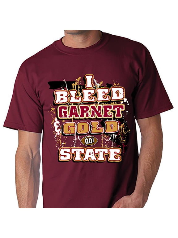 "I Bleed Garnet and Gold - GO State!" T-shirt