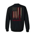 thumbnail image 1 of Florida Football Team Color Maroon and Gold American Flag Mens Crewneck Pullover Sweatshirt-Black-5xl, 1 of 4