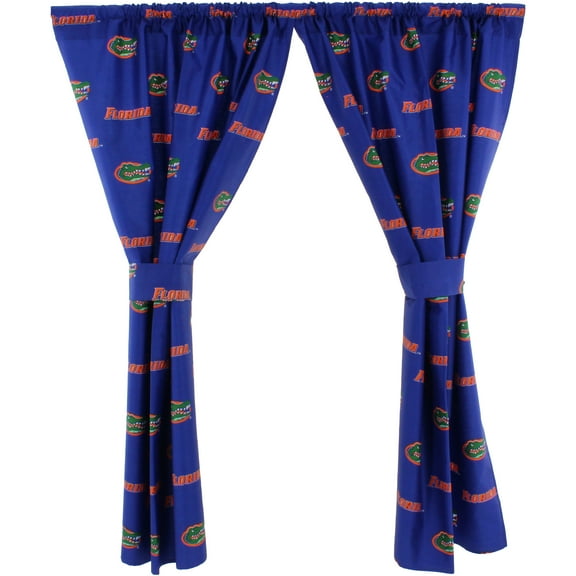 Florida Gators 100% Polyester, 63" Curtain Panels, Set of 2