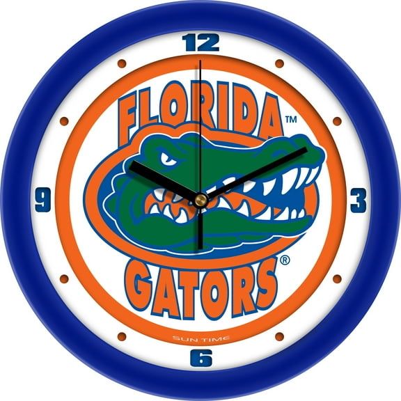 Florida Gators 11.5'' Suntime Premium Glass Face Traditional Logo Wall Clock