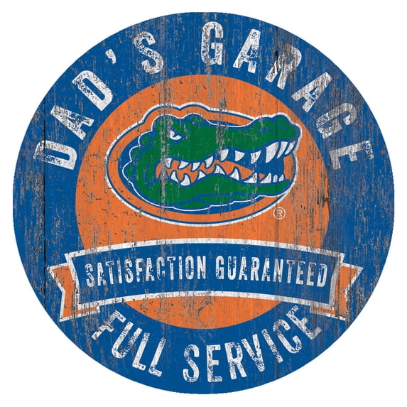 Florida Gators 12" x 12" Dad's Garage Sign