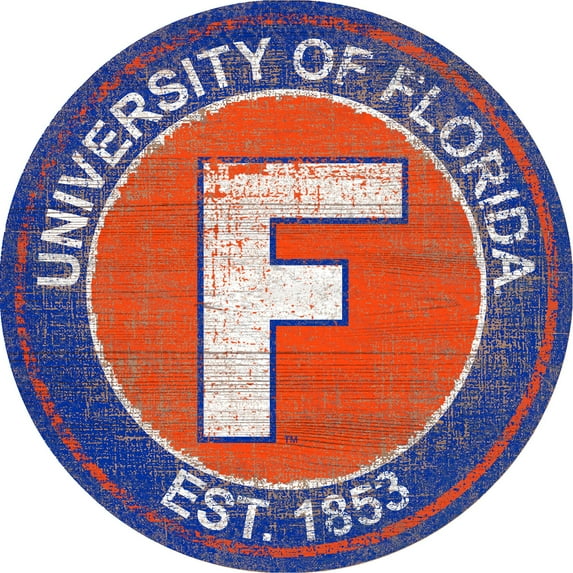 Florida Gators 24'' Round Heritage Logo Sign