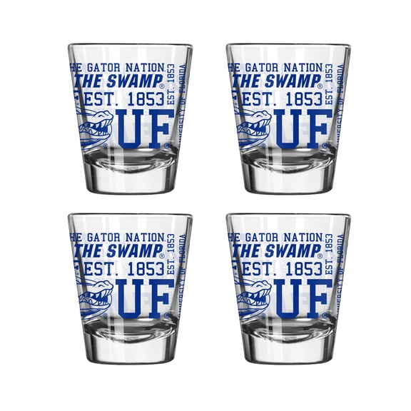 Logo Brands Florida Gators 4-Pack 2oz. Shot Glass Set
