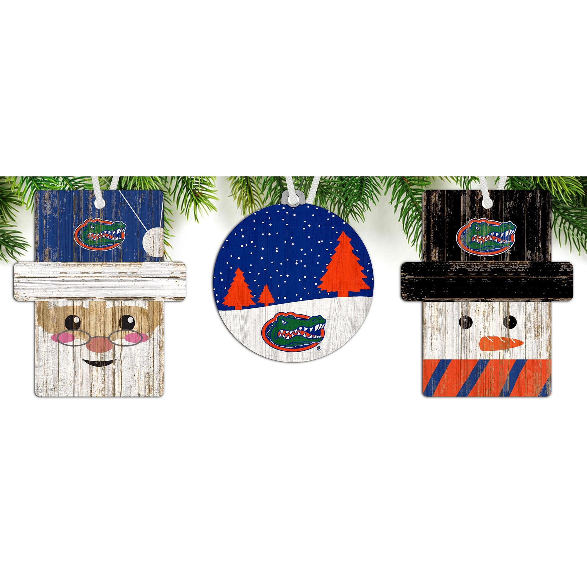 Florida Gators Snowman Christmas Ornament - Officially Licensed Zinc Alloy Holiday Decor