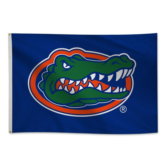 Florida Gators 4' x 6' College Sports Printed Flag - NCAA Licensed - Super Polyester Knit - School Banner (Blue, Orange)
