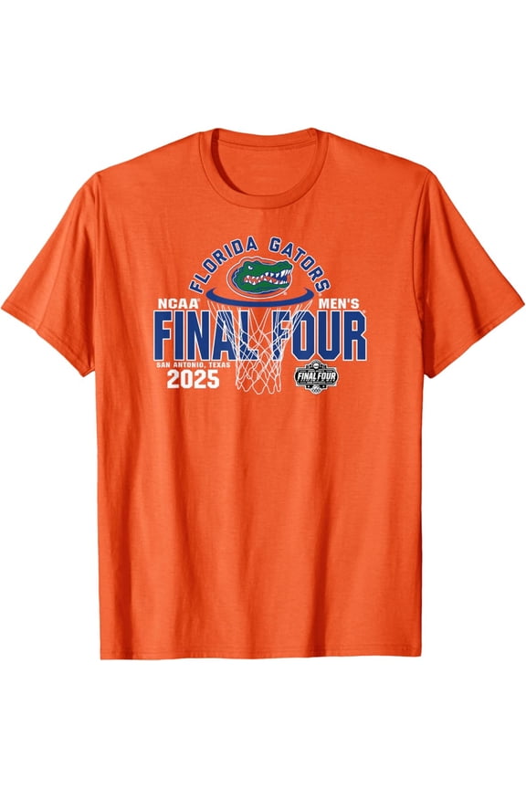 Florida Gators Final Four 2025 Men'S Net Orange Vintage T-Shirt