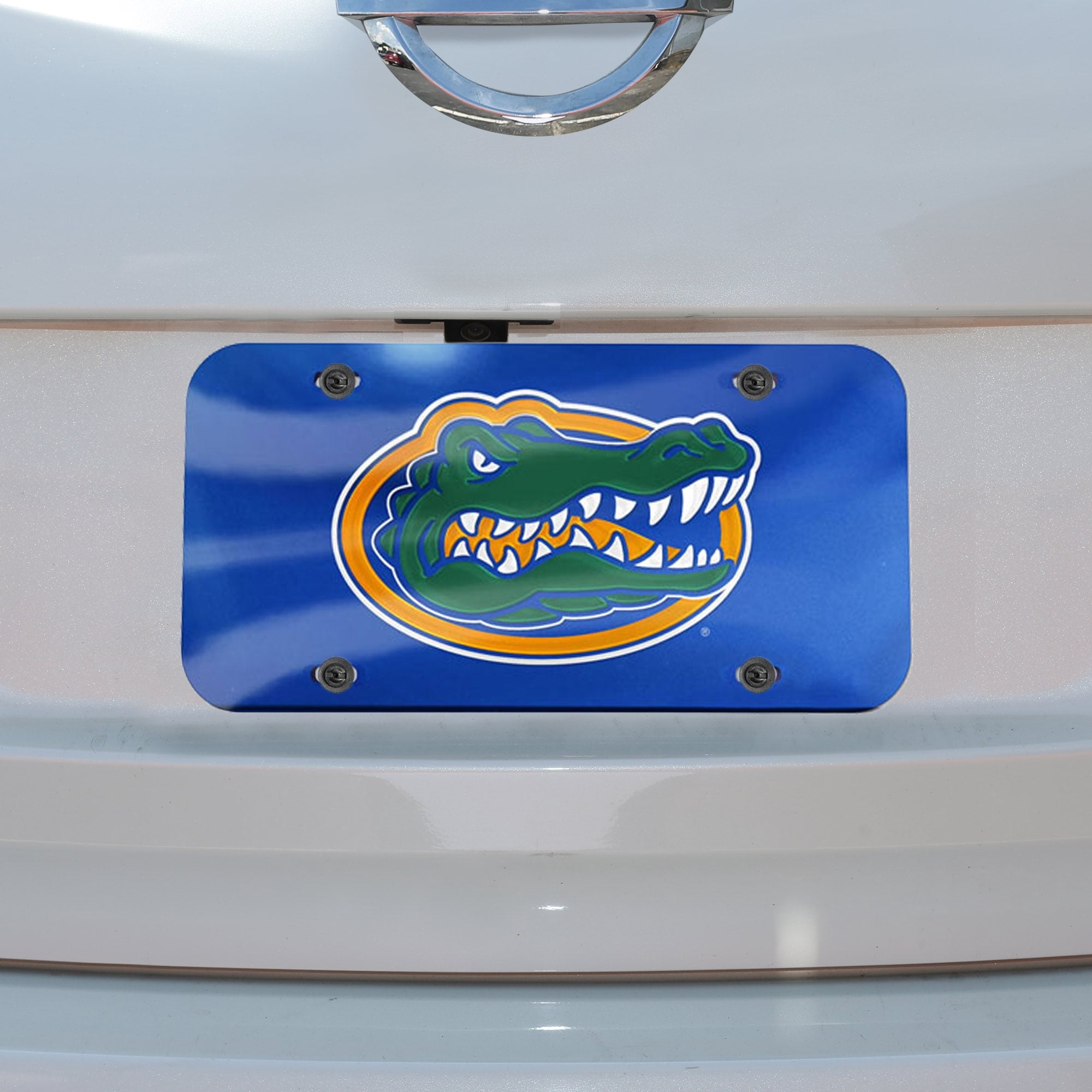 Florida Gators License Plate - Laser Cut Acrylic Blue Gator Logo Tag