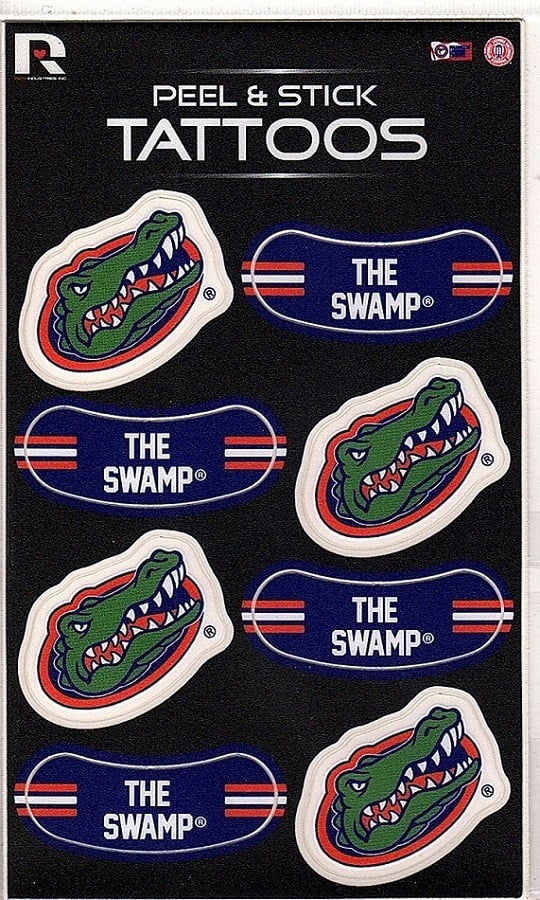 Florida Gators Peel & Stick Temporary Tattoos - Walmart.com