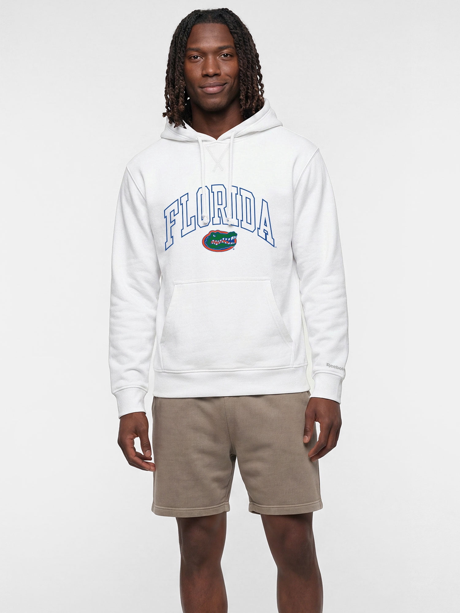 Florida Gators Reebok Mens White Hooded Sweatshirt