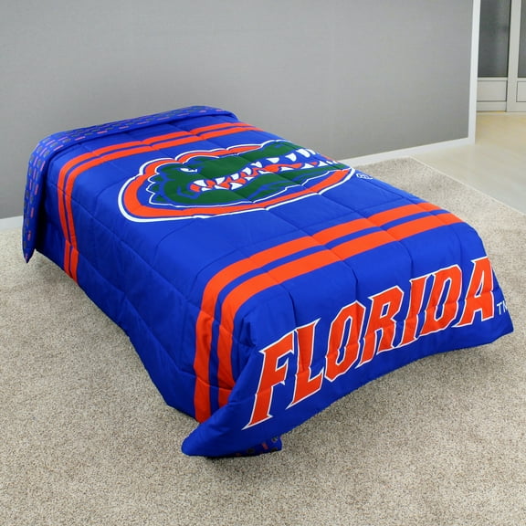 Florida Gators Reversible Big Logo Soft and Colorful Comforter, Queen