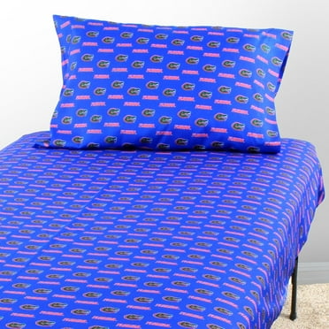 Florida Gators Sheet Set Choose Your Size Blue Microfiber Queen N/A