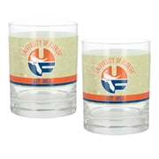 Florida Gators Two-Pack 14oz. Tan Vintage Glass Set