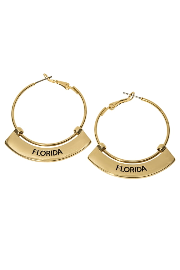 Florida Gators Weller Gold Hoop Earrings