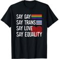 thumbnail image 1 of Florida Gay Say Gay Say Trans Stay Proud LGBTQ Gay Rights T-Shirt, 1 of 4