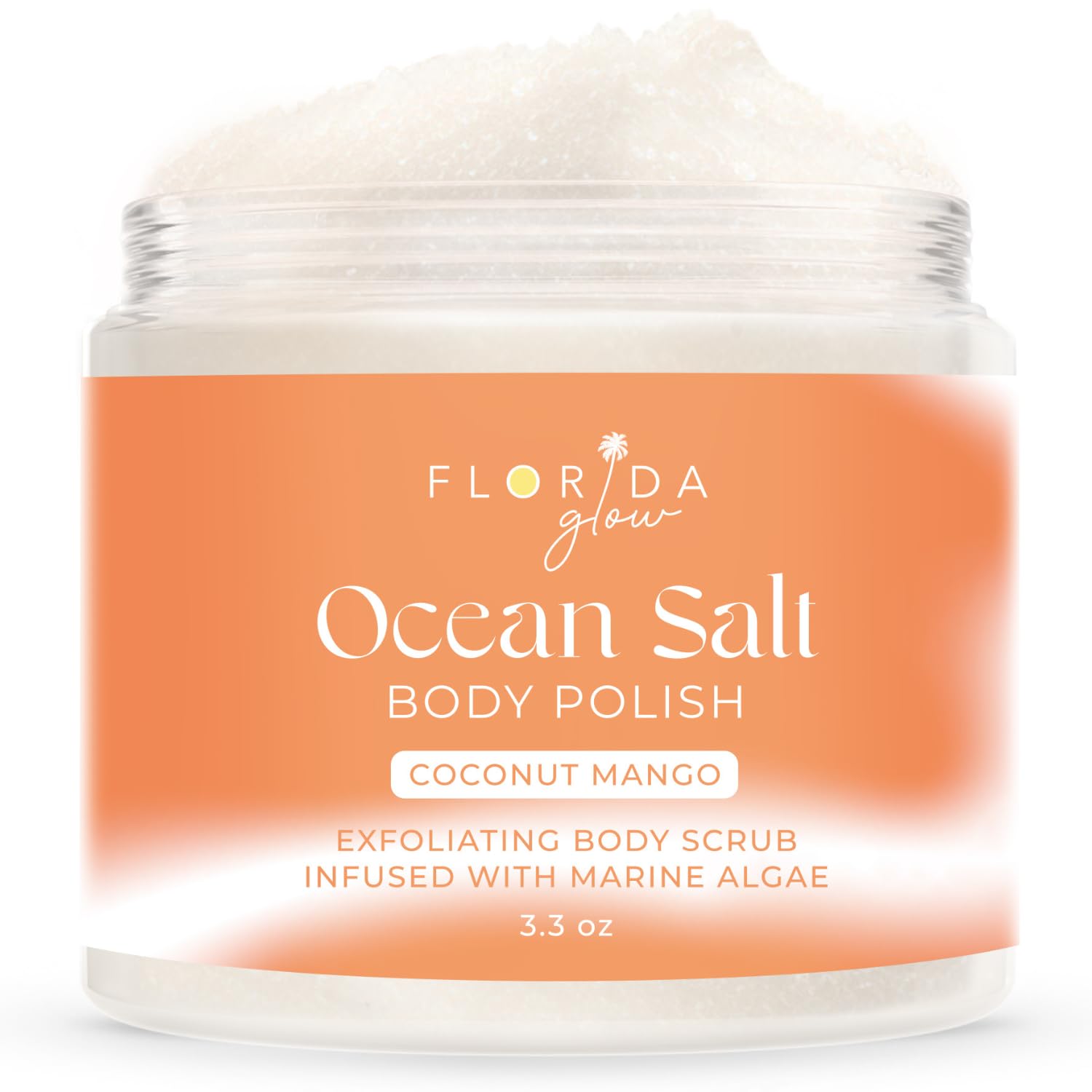 Florida Glow Sea Salt DeepCleansing Face & Body Scrub Polish Infused