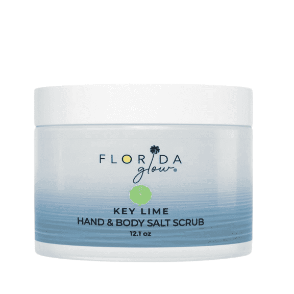 Florida Glow Original Salt Scrub, Exfoliating Body Scrub with Marine Algae & Coconut Oil, 12.1oz
