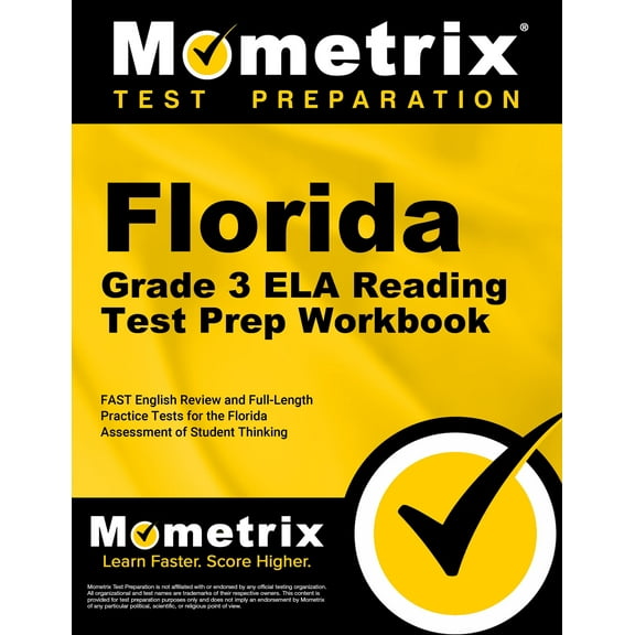 Florida Grade 3 ELA Reading Test Prep Workbook