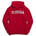 thumbnail image 1 of Florida Graphic Red Men's Cotton Pullover Hoodie, 1 of 1