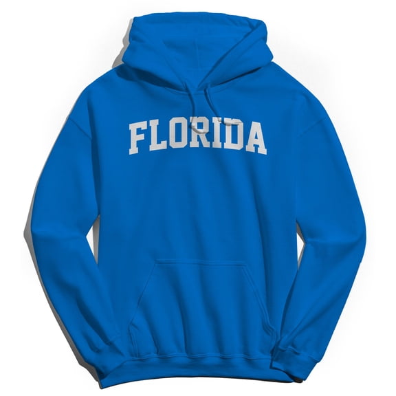 Florida Graphic Royal Men's Cotton Pullover Hoodie