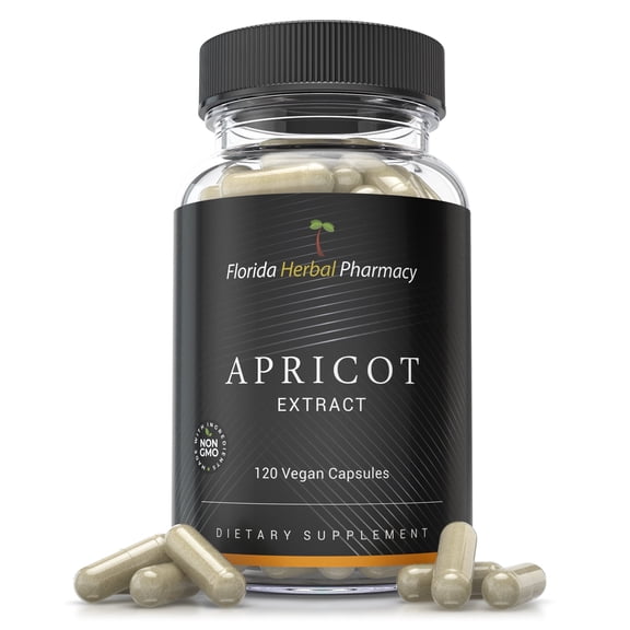Florida Herbal Pharmacy, Apricot Extract Supplement Capsules 20:1 (120 Capsules)