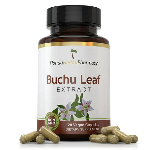 Florida Herbal Pharmacy, Buchu Leaf Extract Capsules 10:1 (120 Capsules) 500 mg per Capsule, 1000 mg Serving