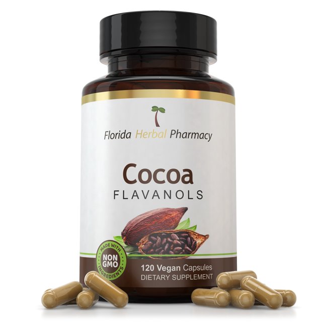 Florida Herbal Pharmacy, Cocoa Flavanols Extract Capsules 101 (120