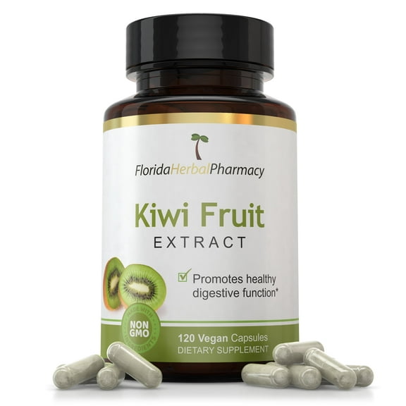 Florida Herbal Pharmacy, Kiwi Fruit Extract Supplement Capsules 10:1 (120 Capsules) 500 mg per Capsule, 1000 mg Serving