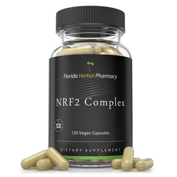Florida Herbal Pharmacy, NRF2 Complex 500 mg Supplement Capsules, 120 Count