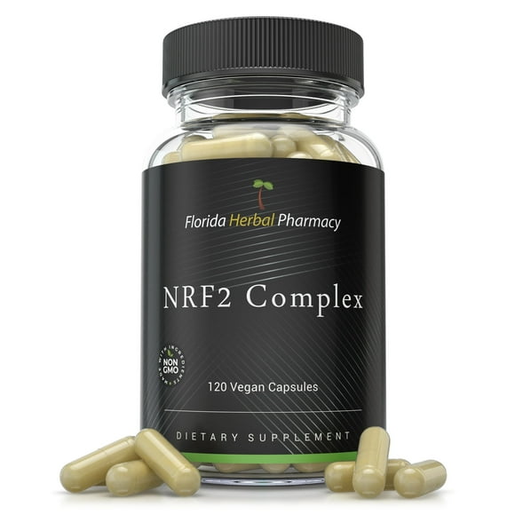 Florida Herbal Pharmacy NRF2 Complex 500 mg Supplement Capsules, 120 Count