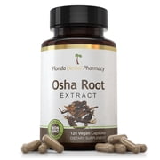 Florida Herbal Pharmacy, OSHA Root Extract Capsules 101 120 Capsules 500 mg per Capsule, 1000 mg Serving