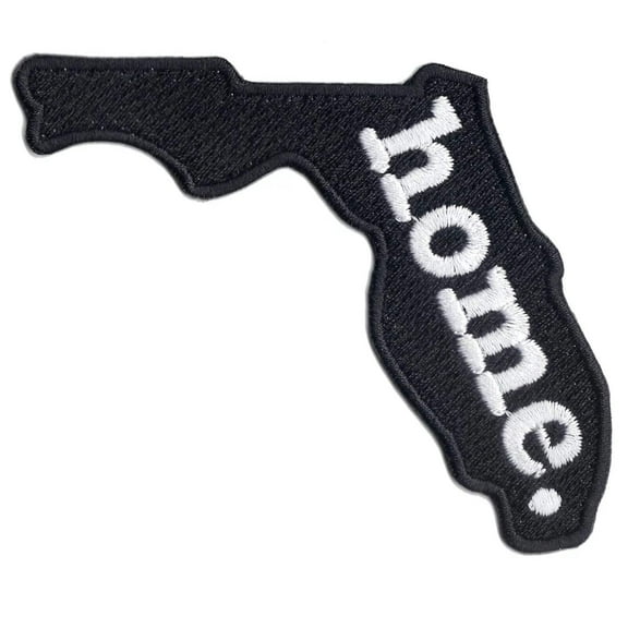 Florida Home State Patch Embroidered Iron On