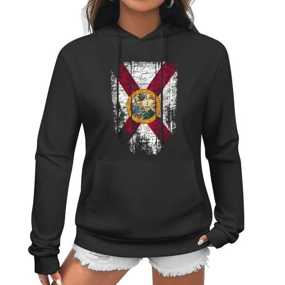 Florida Hoodie Women Men S Vintage Distressed Florida Flag Hoodie Peace And Friendship Hoodie  Hoodies, Suitable As A Gift