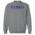 thumbnail image 1 of Florida Humor Graphic Sport Grey Men's Crewneck Sweatshirt, 1 of 1