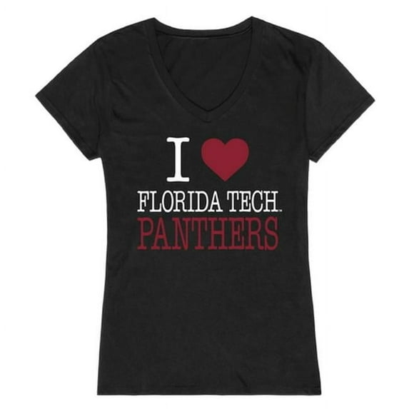 Florida Institute of Technology I Love Women T-Shirt, Black - Medium