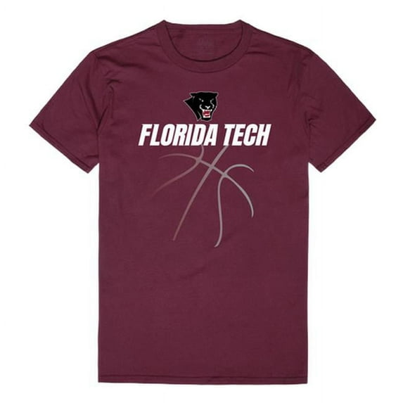Florida Institute of Technology Men Basketball T-Shirt, Maroon White - 2XL