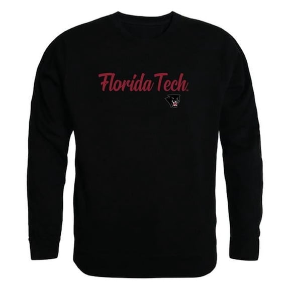 Florida Institute of Technology Script Crewneck T-Shirt, Black - 2XL