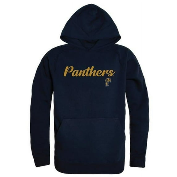 Florida International University Mens Script Hoodie, Navy - Extra Large