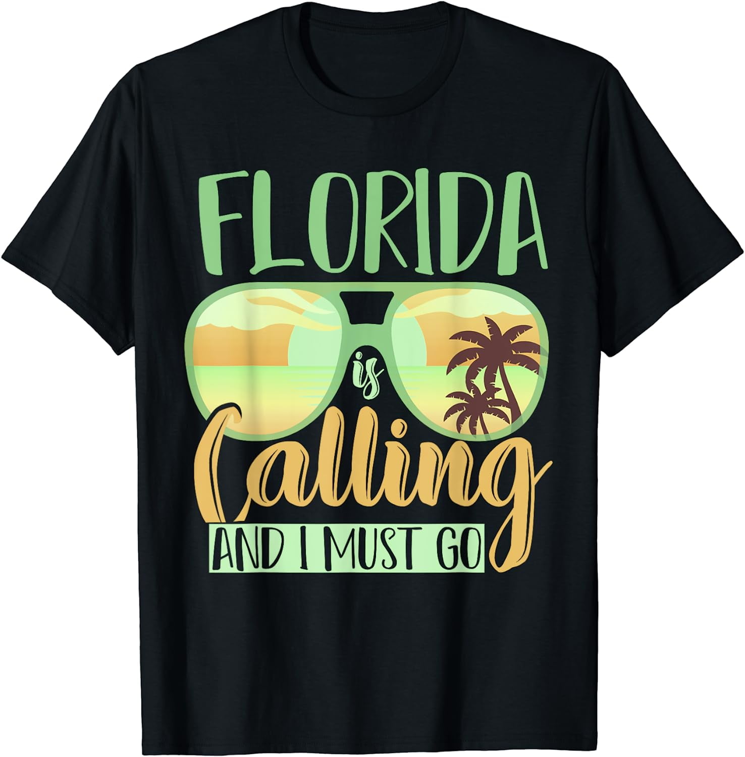 Florida Is Calling And I Must Go Funny Summer Vibes Florida TShirt