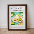 Retro Key Image Florida Key Lime Pie Wall Art Print, Retro Tropical Dessert ...