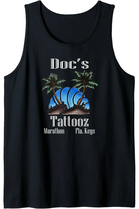 Florida Keys Palm Tree Doc'S Tattooz T-Shirt Tank Top Size S-3XL