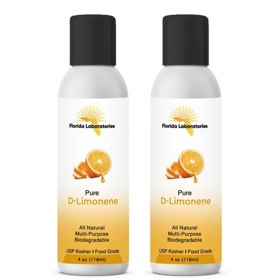 Florida Laboratories Pure D-Limonene and 100% FOOD GRADE Orange Oil Citrus Solvent