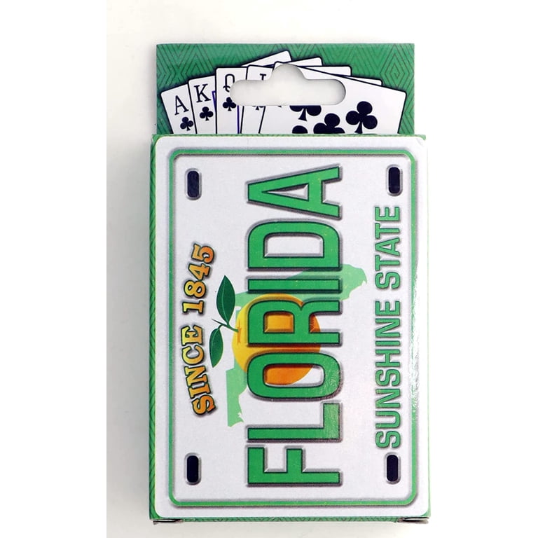Florida Souvenir Playing Cards - 54 Cards With State Images & Fun Facts