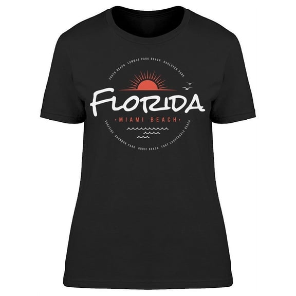 Florida: Miami Beach T-Shirt Women -Image by Shutterstock, Female Small