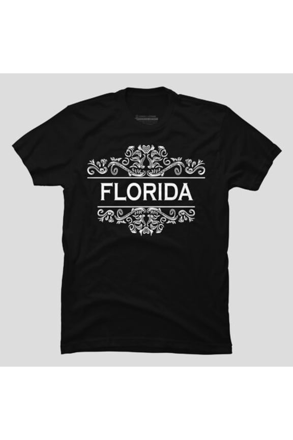Florida Minimalist State Pride Graphic T-shirt - Machine Washable M2984233, Up to Size 5XL