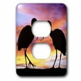 thumbnail image 1 of 3dRose, Florida, Mt. Dora, ibis bird silhouettes - US10 DSN0012 - Deborah Sandidge, 2 plug outlet cover, 1 of 1